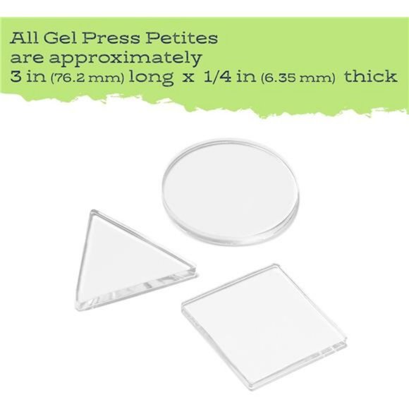 Gel Press Petites, 3" Circle Triangle Square - Picture 2 of 7